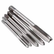 5 pçs/set HSS M3 M4 M5 M6 M8 Máquina Ponto Espiral Fluted Direto Parafuso Rosca Métrica Plug Tap Mão Broca conjunto de Ferramentas de Mão 2024 - compre barato