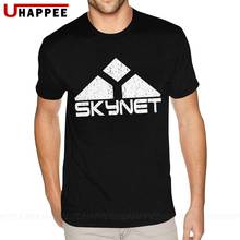 Custom Made Skynet T Shirt Men Custom Made Short Sleeves 100 Cotton Crew Tees Shirts 2024 - buy cheap