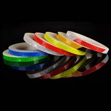 Reflective Stickers Motorcycle Bicycle Reflector Bike Cycling Security Wheel Rim Decal Tape Fluorescent Waterproof 1cm*8m 2024 - buy cheap