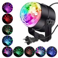 D2 Sound Activated Rotating Disco Light Colorful LED Stage Light RGB Laser Projector Light DJ Party Light For Home KTV Bar Xmas 2024 - buy cheap