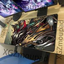 XGZ-alfombrilla de ratón grande de Anime Ninja para Gaming, accesorio negro con borde de bloqueo exquisito, alfombrilla de escritorio para teclado de ordenador de oficina, antideslizante para Lol Csgo 2024 - compra barato