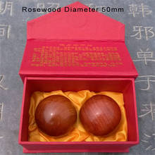 A pair of solid valuable rosewood Diameter 50mm handball exercise ball,Stress Relief Massage Health fitness balls Hand Grips 2024 - buy cheap