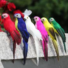 Home Garden Birds decoration Colorful Fake Parrots Artificial Birds Model Outdoor Home Garden Lawn Tree Decor 2024 - buy cheap