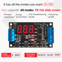 DC 5V 12V 24V Trigger Cycle Timer Delay Controller Module 15A 400W MOS Control Switch Circuit Board Timing Control Module DIY 2024 - buy cheap