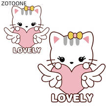ZOTOONE Patches Cartoon Cat Stickers for Clothes Iron on Heat Transfer Applique Diy Printed Patch Application Thermo Stickers C 2024 - buy cheap