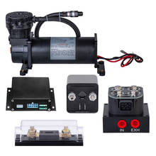 Universal independent electric control system for front and rear wheels 1/4 NPT Pump+4 Position Valve +Control+Fuse+Wire+Relay 2024 - compre barato