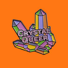 Crystal Queer  Enamel Pins Quartz Cluster Metal Cartoon Brooch Cute Rainbow Lapel Badges Men Women Fashion Jewelry Gifts 2024 - buy cheap