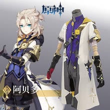 Anime Game Genshin Impact Albedo Original Ver. Battle Uniform Gorgeous Outfit Cosplay Costume Halloween Men Free Shipping 2021 2024 - buy cheap