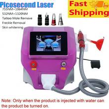 Laser Beauty Machine For Tattoo Removal Portable Nd Yag Laser Pico Laser 755 1320 1064 532nm Picosecond Beauty Machine 2024 - buy cheap