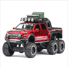 1: 32 Simulation Ford Raptor F150 With Acousto-optic Return Force Children's Toy Car Model Boy's Birthday New Year Gift Red 2024 - buy cheap