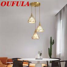 OUFULA Modern Pendant Lights Fixture Copper 220V 110V Contemporary Home Creative Decoration Suitable For Dining Room Restaurant 2024 - buy cheap