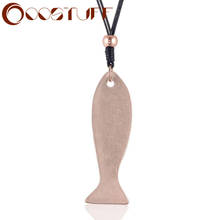 New in Gold Color Long Necklace for Women with Fish Pendants Vintage necklaces & pendants Wholesale Gothic Jewelry Accessories 2024 - buy cheap