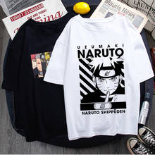 Naruto Fashion Japanese Anime T Shirt Men Sasuke Funny Cartoon T-shirt Casual Cool Streetwear Tshirt Couple Hip Hop Top Tee Male 2024 - buy cheap