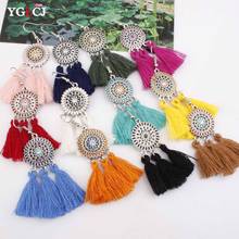 Women's Bohemian Fashion Long Fringe Women's Earrings Women's Creative Solar System Alloy Earrings Jewelry Gifts 2024 - buy cheap