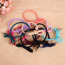 colorful Hair Ornaments bandage head kids girls  elastic band Ring Circle Gum scrunchy hair accessories 723 2024 - buy cheap