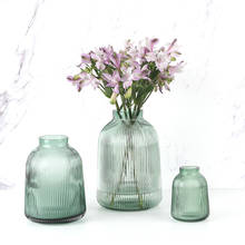 Nordic minimalista vaso de vidro transparente casa sala flores recipiente hidropônico arranjo flor mesa decorativa 2024 - compre barato