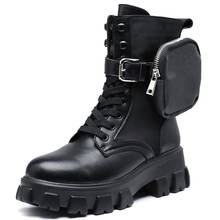 RASMEUP-Botas de piel auténtica con bolsillo para mujer, zapatos transpirables de estilo moderno, talla grande, 2020 2024 - compra barato