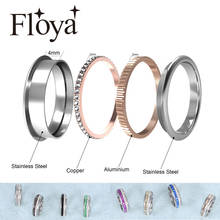 Conjunto de anéis floya feminino, ajustável, dourado, empilhável, anel de cristal de aço inoxidável, caixa com frete grátis para meninas 2024 - compre barato