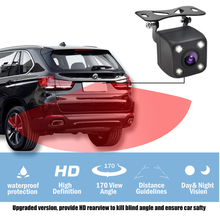 Carsanbo 12V Автомобильная камера заднего вида, водонепроницаемая автомобильная Система помощи при парковке, Автомобильная камера заднего вида 2024 - купить недорого