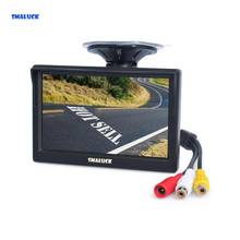 SMALUCK-Monitor de visión trasera para coche, pantalla TFT LCD de 5 pulgadas, con ventosa y soporte libre para MPV, SUV, camión de caballo 2024 - compra barato