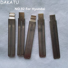 DAKATU NO.92 автомобильное полотно дистанционного ключа для Hyundai Flip замена лезвия-ключа двойной слот 2024 - купить недорого