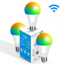 WIFI Bluetooth Bulb Smart Light Bluetooth APP Control E27 LED Lamp RGB Magic Light Bulb 10W B22 Home Apply to IOS /Android 2024 - buy cheap