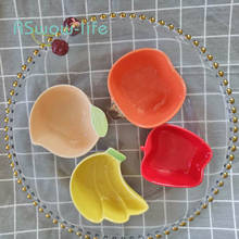 Household Ceramic Seasoning Dish Creative Apple-shaped Dish Cartoon Tableware Seasoning Dipping Dish Snacks Plate Ceramic Plate 2024 - buy cheap