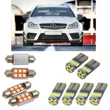 Interior led Car lights For mercedes c class coupe c204 bulbs for cars License Plate Light 8pc 2024 - buy cheap