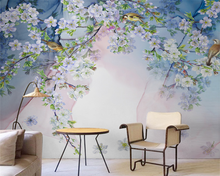 Beibehang-papel tapiz de pared personalizado para decoración del hogar, papel tapiz decorativo floral para dormitorio y sala de estar, moderno, nuevo 2024 - compra barato
