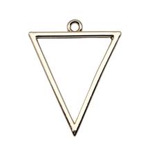 WYSIWYG 3pcs Charms Triangle High Quality KC Gold Color 27x35mm Metal Alloy Jewelry DIY Accessories For Earring Making 2024 - buy cheap