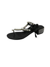 2019 New Pearl Sandals Female Bohemian Beach Shoes Thick With Toe Versatile With The Resort Seaside Straps 2024 - buy cheap