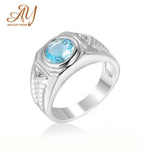 Anillos Yuzuk de diseño único para mujer, anillo de piedras preciosas azul marino de 925 Anillos de plata esterlina para mujer, joyería de aniversario de compromiso de boda 2024 - compra barato