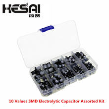 10 Values 200pcs SMD Electrolytic Capacitor Assorted Kit 10V~50V 1uF~470uF with Storage Box 2024 - купить недорого