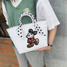 Disney cartoon plush bag new ladies hand bag cartoon travel Mickey wild large-capacity shopping bag portable tote bag 2024 - buy cheap