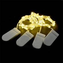 2M 20 LED Fairy Lights CR2032 Battery Operated LED Copper Wire String Lights For Xmas Garland Party Wedding Home Decoration 2024 - buy cheap