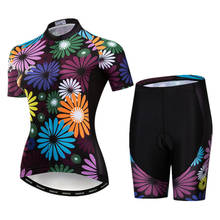 Weimostar-ropa de Ciclismo de equipo profesional para mujer, Conjunto de Jersey Anti-UV para bicicleta de montaña, transpirable, ropa de ciclismo 2024 - compra barato