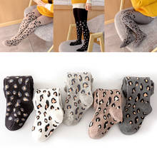 Leopard Printing Dot Girls Tights Children Cotton Pantyhose Autumn Winter Kid Stockings Toddler Tights Baby Girl Clothing 2024 - buy cheap