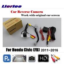 Cámara de aparcamiento de marcha atrás para coche Honda Civic FB 2011-2013 2014 2015 2016 HD CCD, cámara de visión trasera, accesorios 2024 - compra barato