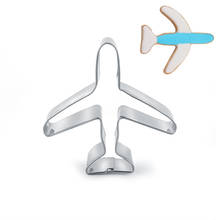 1pc Airplane Shape Cookie Cutter Stainless Steel Biscuit Baking Mould DIY Cake Sugarcraft Decoarting Tools 2024 - buy cheap