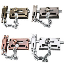 Door Chain Lock, Zinc Alloy Security Chain Guard Slide Bolt Latch, Heavy Duty Door Latch Bolt, Silver, Red / Green Bronze 2024 - buy cheap
