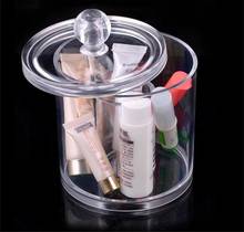TSSAAG-soporte de almacenamiento redondo para maquillaje, Cubo de bastoncillos de algodón, contenedor de almohadillas de maquillaje 2024 - compra barato