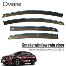 Smoke Window Rain Visor For Nissan Sylphy 2019 2020 2021 2012 2013 2014 2015 2016 2017 2018 Vent Deflectors Guard Accessories 2024 - buy cheap