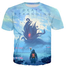 Аниме игры Футболка Death Stranding 3D печати уличная Мужская и женская модная свободная футболка для мальчика в стиле «хип-хоп», топы, футболки, Camisetas 2024 - купить недорого