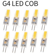 Mini lámpara LED COB G4 regulable, Bombilla de 6W, CA, CC, 12V, 220V, luces de vela de silicona, reemplazo de 30W, 40W, halógena para foco de araña, 10 Uds. 2024 - compra barato
