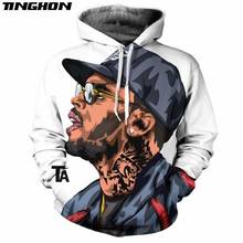 Fashion jumper 3D Hoodies Cartoon characters singer Chris Brown Print Women/Men Hoodie Sweatshirt hip hop Plus Size 6XL 7XL 2024 - buy cheap