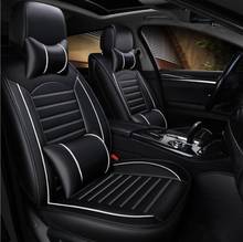 Leather Universal car seat cover for hyundai Elantra solaris tucson Zhiguli veloster getz creta i20 i30 ix35 i40 Car 2024 - buy cheap