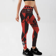 Calças leggings femininas geométricas de alta qualidade com estampa digital qicitout calças elásticas com frete grátis 2024 - compre barato