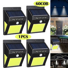 Outdoor Home Fence Light Wall Light Street Lamp Eco-Friendly Walkway Lights Solar Durable COB 60LED 2024 - buy cheap