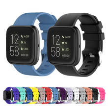 Correa de silicona para reloj Fitbit Versa 2/Versa Lite, pulsera clásica de repuesto suave para Fitbit Versa 2 1 Lite 2024 - compra barato