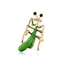 3pcs/lot Fashion mantis insect animal  Enamel Brooches 2019 Women Men's Weddings  Brooch Pins best Christmas gift 2024 - buy cheap